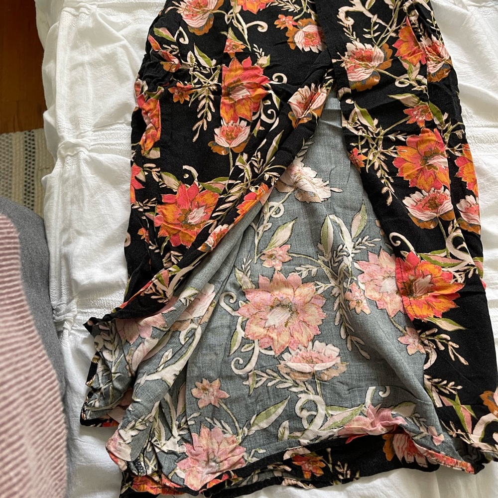 Floral Wide Leg Pants